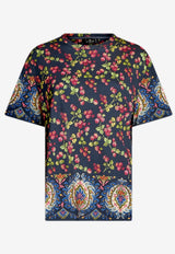 Etro Berry Print T-shirt 13536-9637 0200 Multicolor