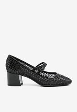 Le Silla Gilda 60 Crystal-Embellished Pumps 1360C050RBPPCAY 933 Black