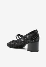 Le Silla Gilda 60 Crystal-Embellished Pumps 1360C050RBPPCAY 933 Black