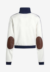 Prada Logo-Embroidered Zip-Up Sweatshirt 138644OOO18VX/S_PRADA-F0304