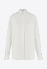 Salvatore Ferragamo Sash Collar Long-Sleeved Shirt White 13C797 C 767800 OFFWHITE