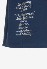 Amiri Varsity Oversized Crewneck T-shirt Blue