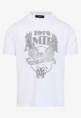 Amiri Eagle-Print Crewneck T-shirt White