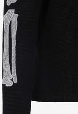 Amiri Skeleton Long-Sleeved T-shirt Black
