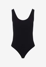 Wolford Slash String Sleeveless Bodysuit Black