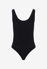 Wolford Slash String Sleeveless Bodysuit Black