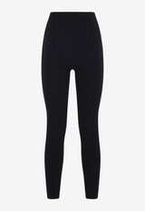 Wolford Slash Elastic-Waist Leggings Black