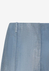 Ermanno Scervino Wide-Leg High-Rise Pants Blue