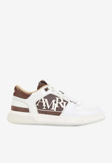 Amiri Leather Low-Top Sneakers with Logo Multicolor