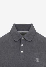 Contrasting Logo Polo T-shirt