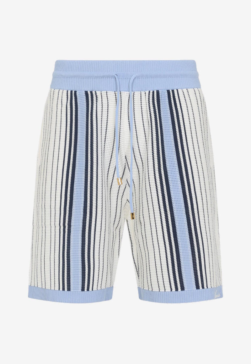 Script Stripe Knitted Shorts