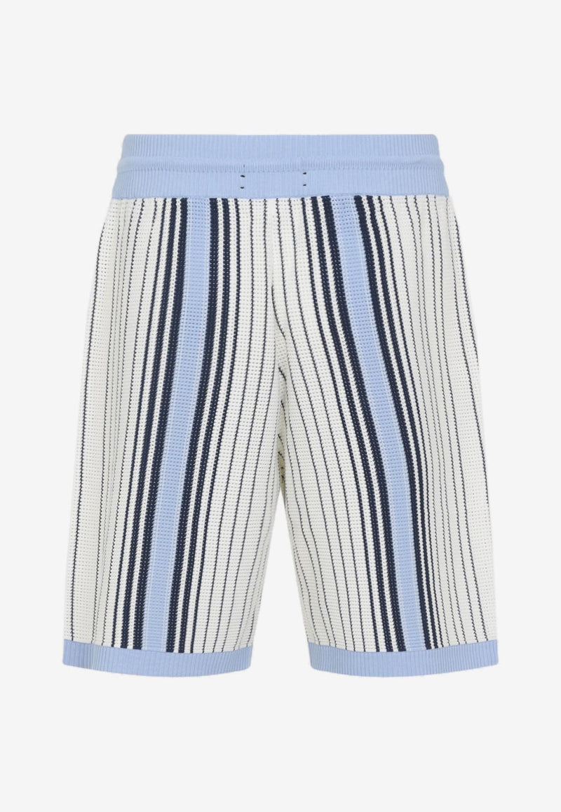 Script Stripe Knitted Shorts