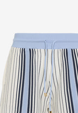 Script Stripe Knitted Shorts