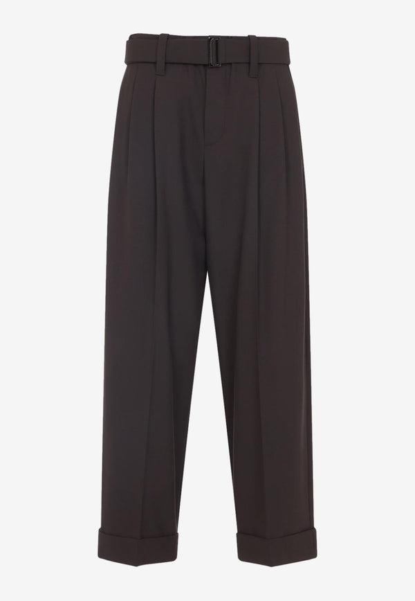 Belted Cropped Pants