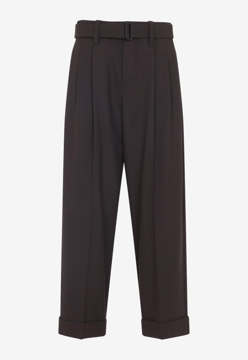 Belted Cropped Pants