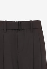 Belted Cropped Pants