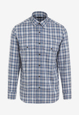 Checked Long-Sleeved Shirt