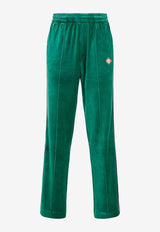 Logo Velour Track Pants