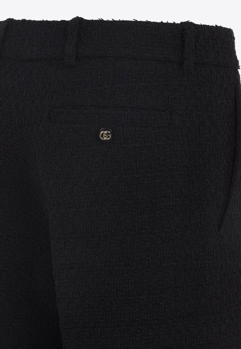 Boucle Pants in Wool Blend