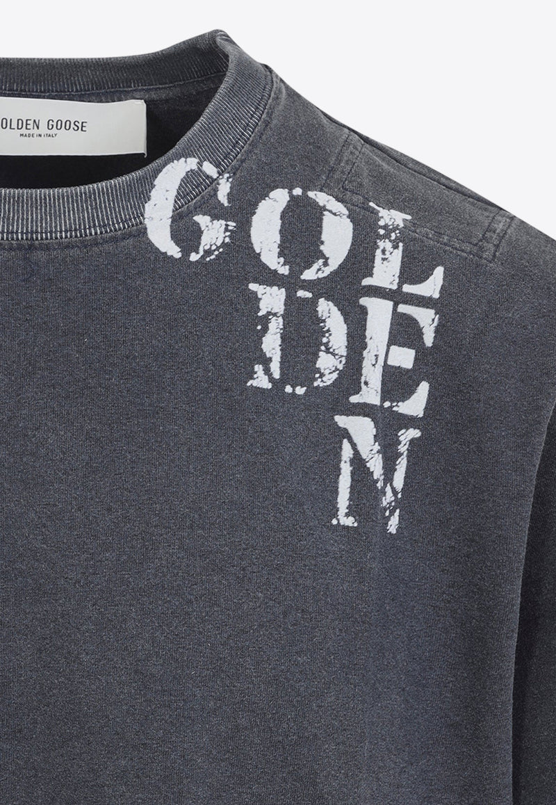 Golden Logo Crewneck T-shirt