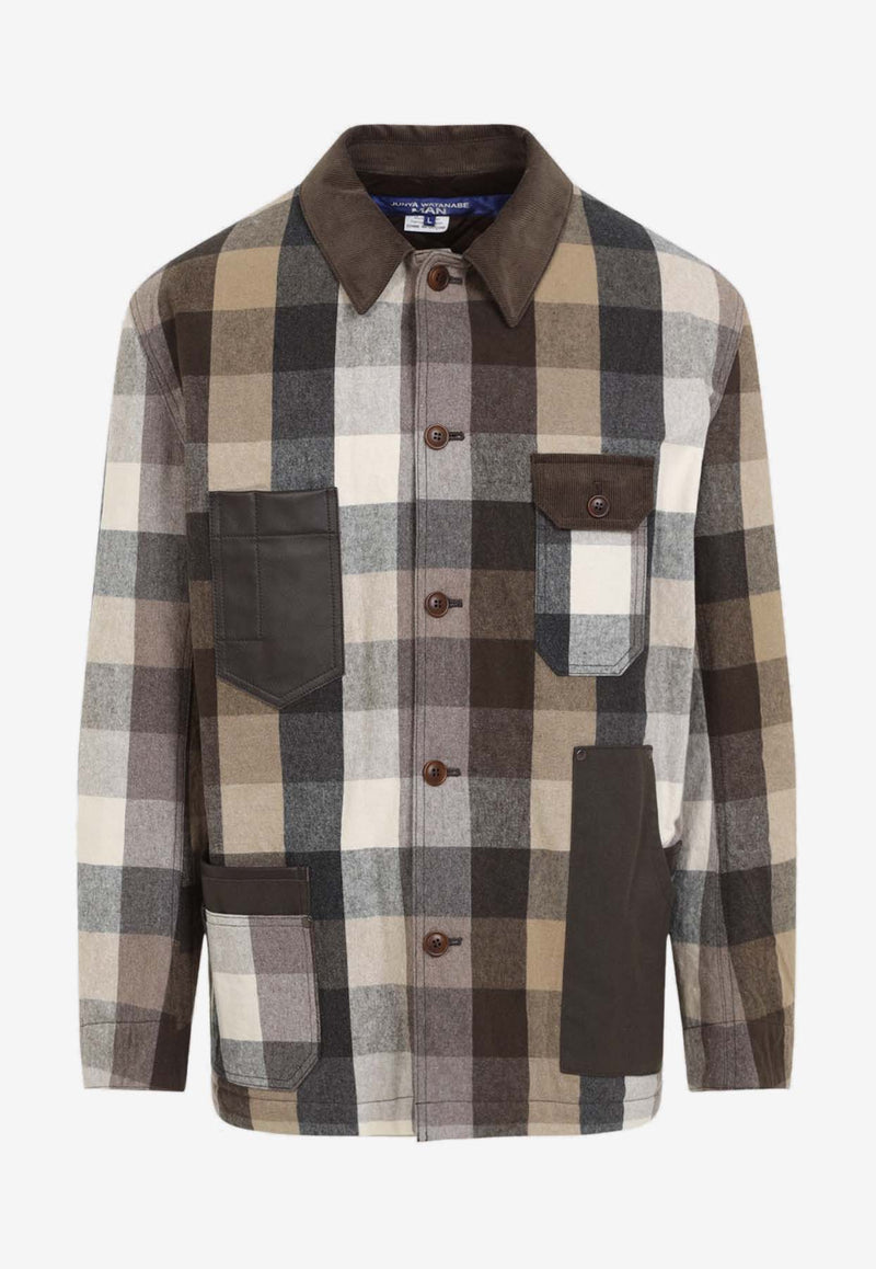 Long-Sleeved Checked Shirt