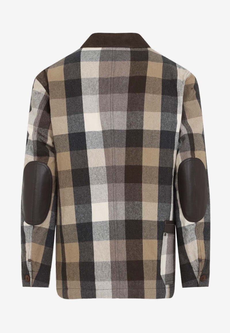 Long-Sleeved Checked Shirt