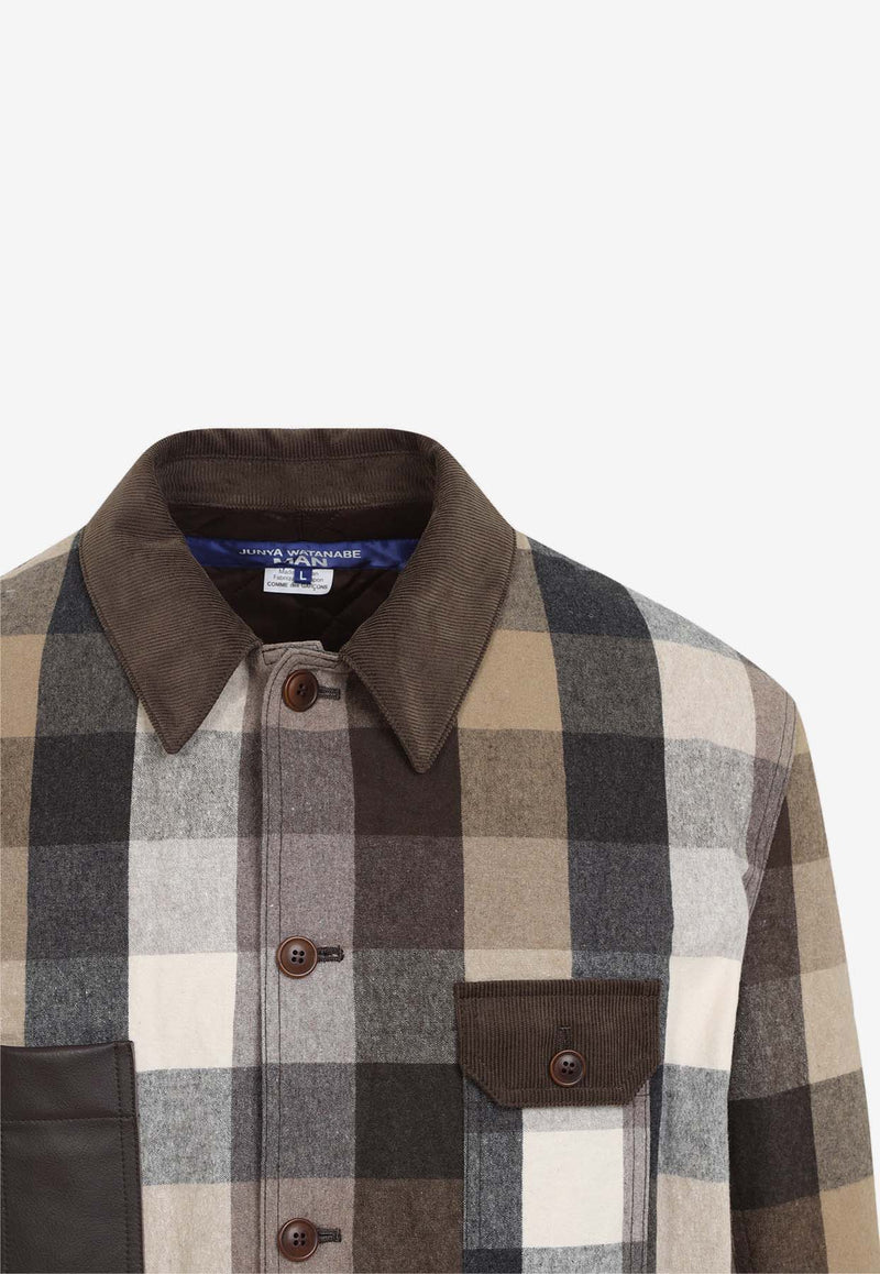 Long-Sleeved Checked Shirt