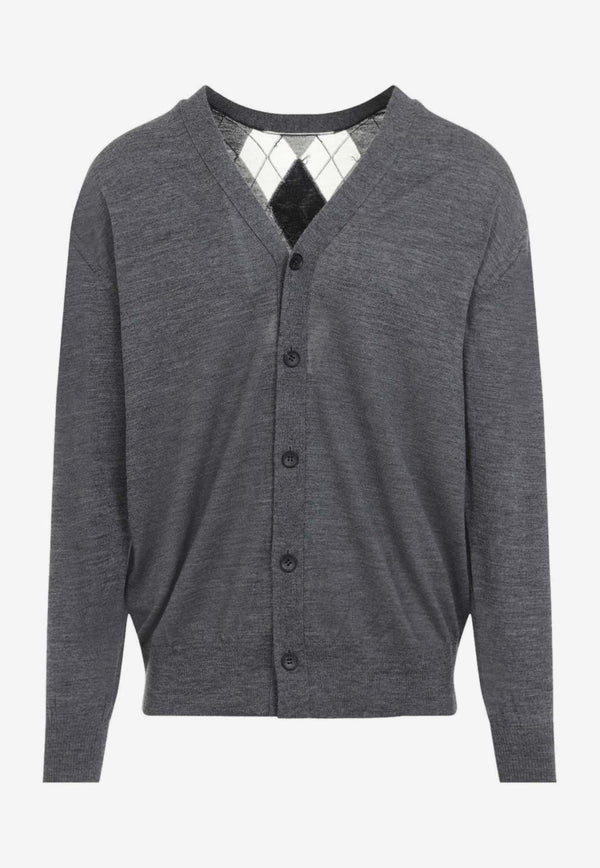 V-neck Wool Cardigan