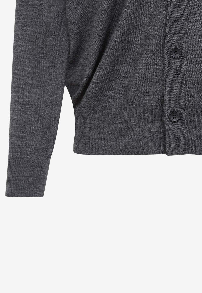 V-neck Wool Cardigan