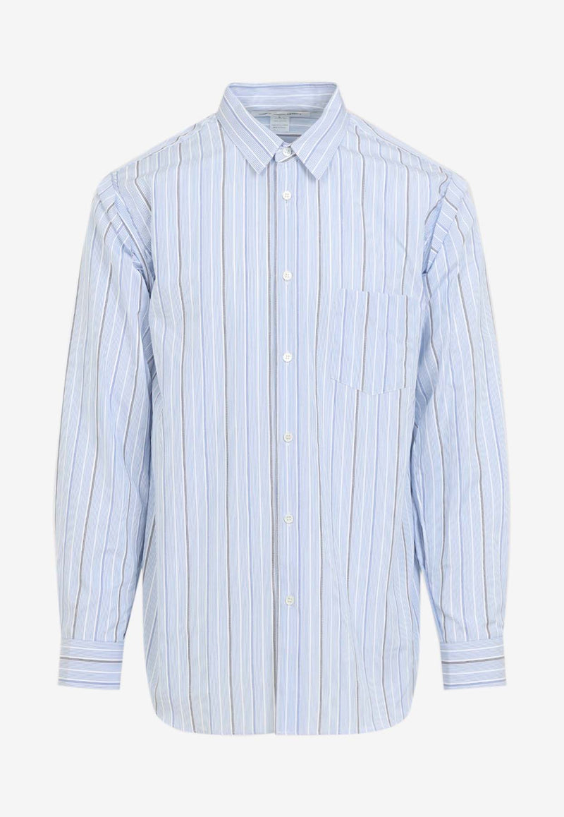 Long-Sleeved Stripe Shirt