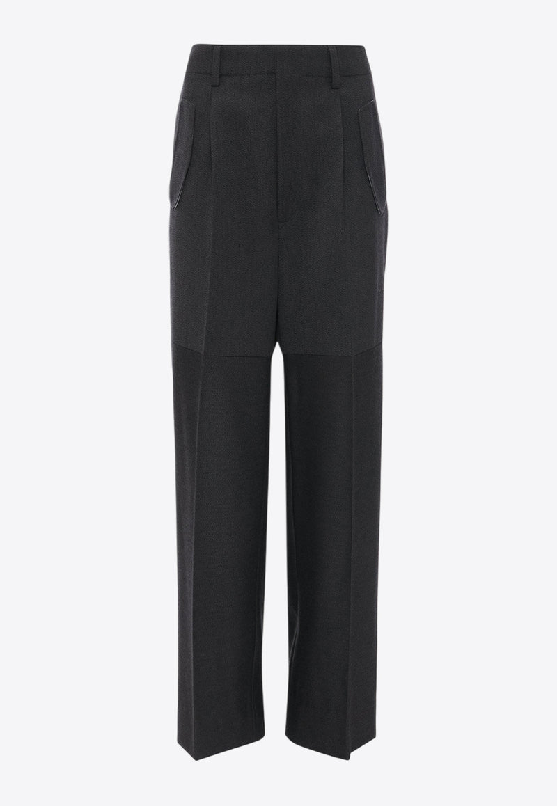 Victoria Beckham Tailored Wool Pants Black 1424WTR005887ABLACK