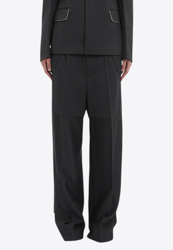 Victoria Beckham Tailored Wool Pants Black 1424WTR005887ABLACK