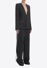 Victoria Beckham Tailored Wool Pants Black 1424WTR005887ABLACK