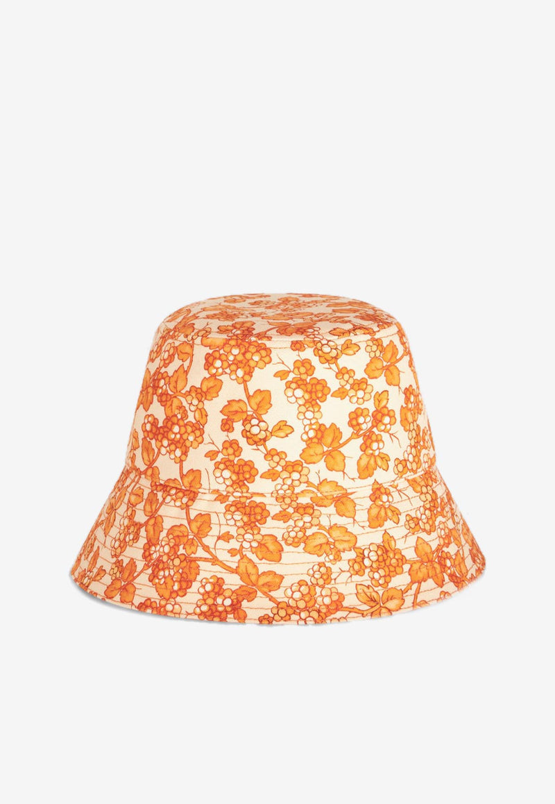 Etro Berry Print Bucket Hat 14355-5180 0750 Orange