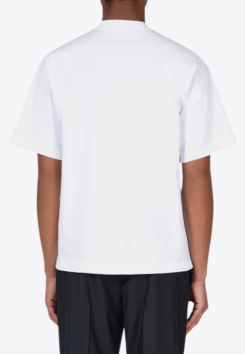 Ferragamo Signature Logo Print T-shirt White 144859 H 786470 BIANCO