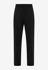 Ferragamo Straight-Leg Chino Pants Black 145238 P 790239 NERO