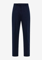 Ferragamo Straight-Leg Chino Pants Navy 145238 P 790240 NEW NAVY