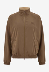Ferragamo Reversible Zip-Up Jacket Brown 145312 B 790490 NOCE