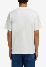 Ferragamo Venna Logo Printed T-shirt White 145342 H 791025 BIANCO