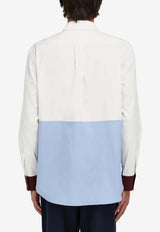 Ferragamo Colorblocked Long-Sleeved Shirt Multicolor 145617 D 794402 WHITE