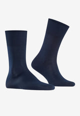 FALKE Firenze Ribbed Socks Navy 14684_NAVY