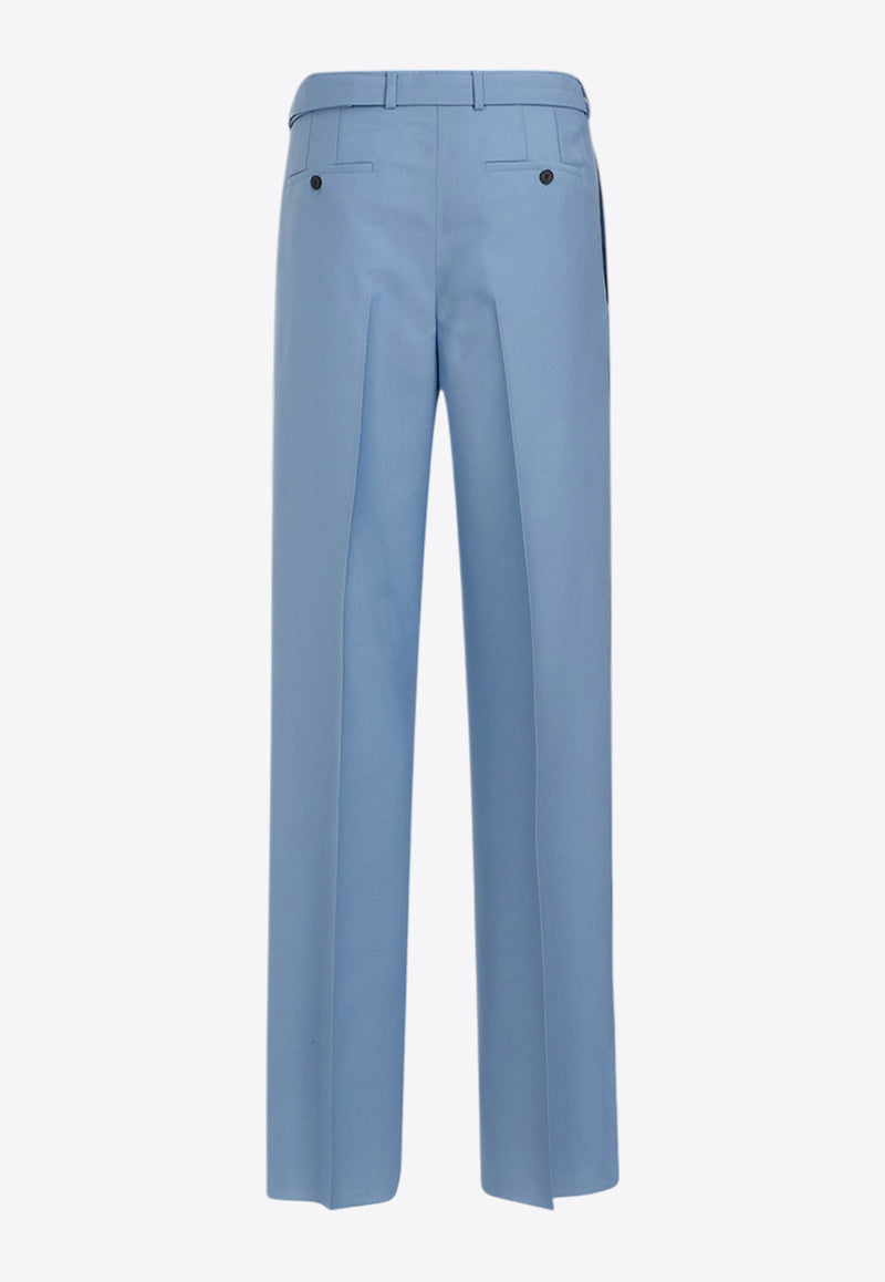 Wool Straight-Leg Pants