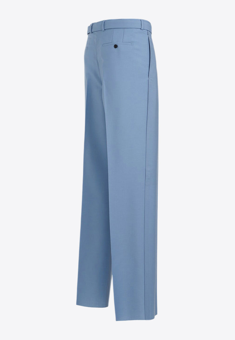 Wool Straight-Leg Pants
