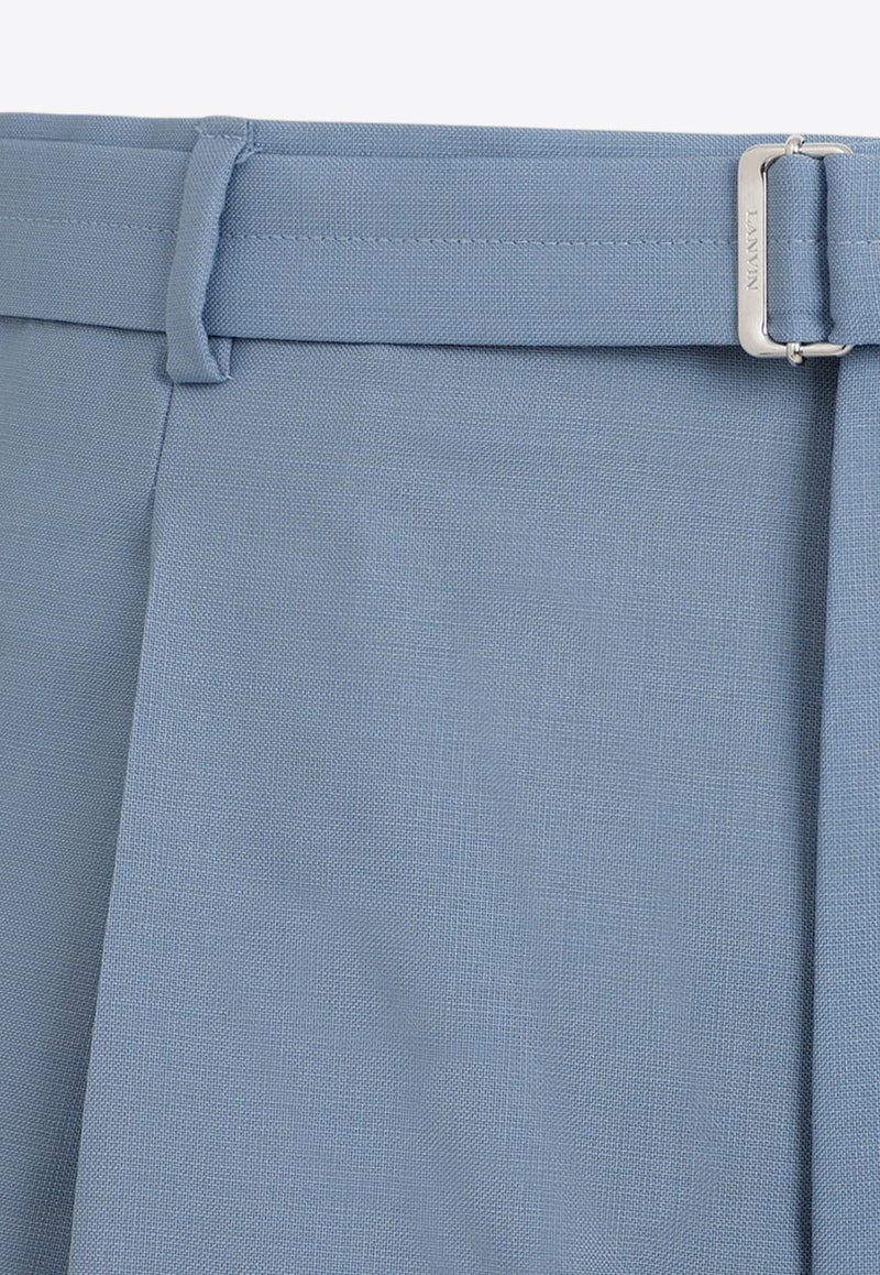 Wool Straight-Leg Pants