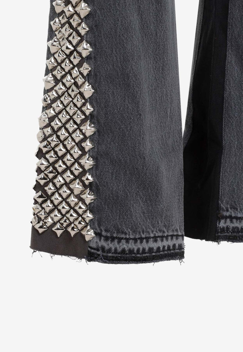 Studded Flare Jeans