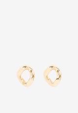 Chain-Ring Hoop Earrings
