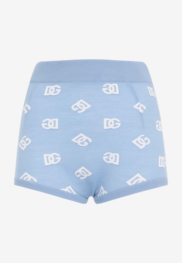 All-Over Logo Knit Shorts