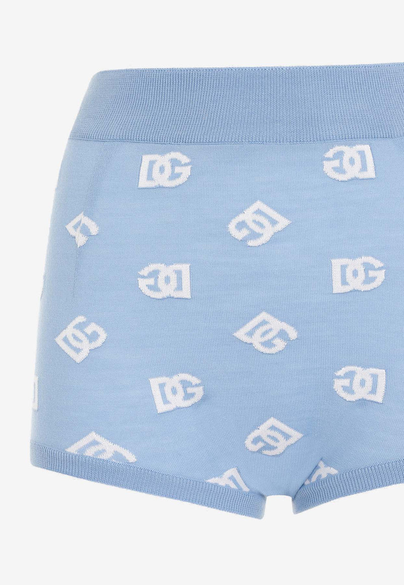 All-Over Logo Knit Shorts