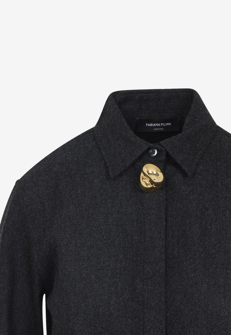 Long-Sleeved Wool Shirt