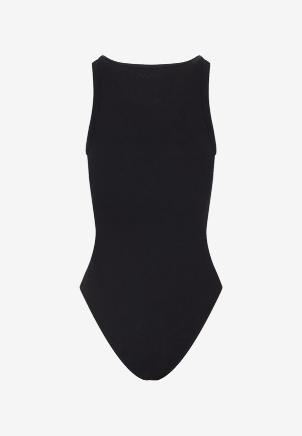 Ribbed Sleeveless Bodysuit